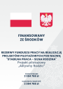 Plakat Aktywny Rodzic, na szarym jasnym tle - biały kontur orła w koronie - orzeł umieszczony z prawej strony, na środku tekst oraz loga biało - czerwona flaga Polski, po lewej stronie, po prawej czerwona tarcza z białym orłem w złotej koronie.