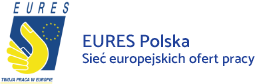 Logo EURES Polska - Sieć europejskich ofert pracy
